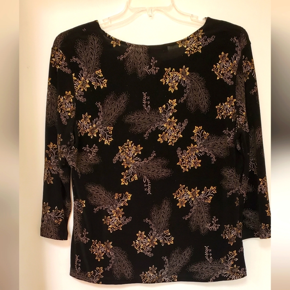 Black and Gold Top
